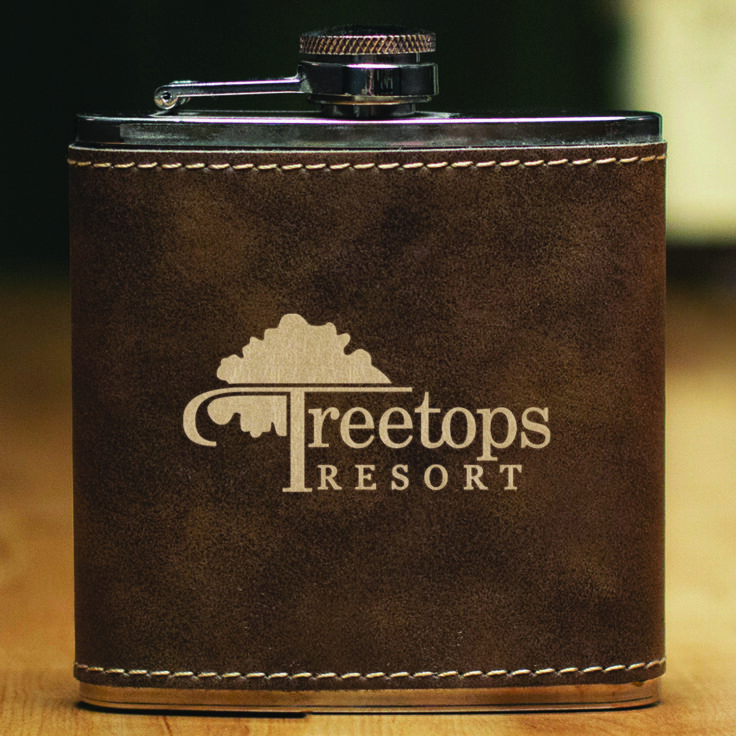 Leatherette Flask - 6oz