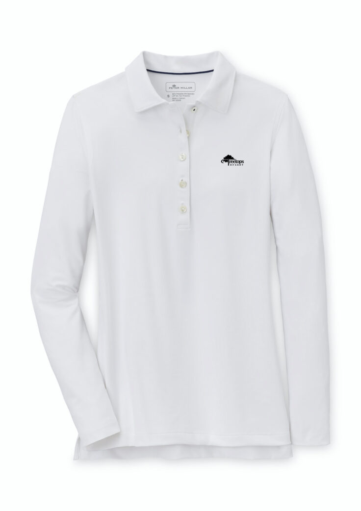 Women's Peter Millar Perfect Fit Performance Long Sleeve Polo