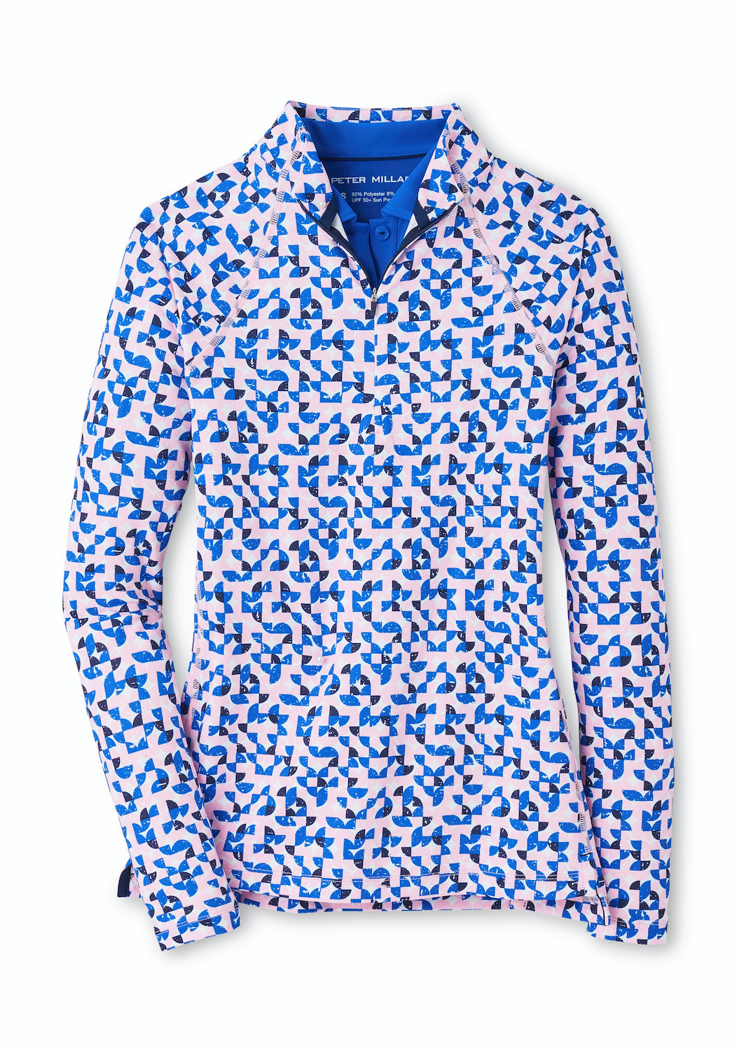 Women's Peter Millar Printed Raglan Sleeve Perth Layer - Image 2