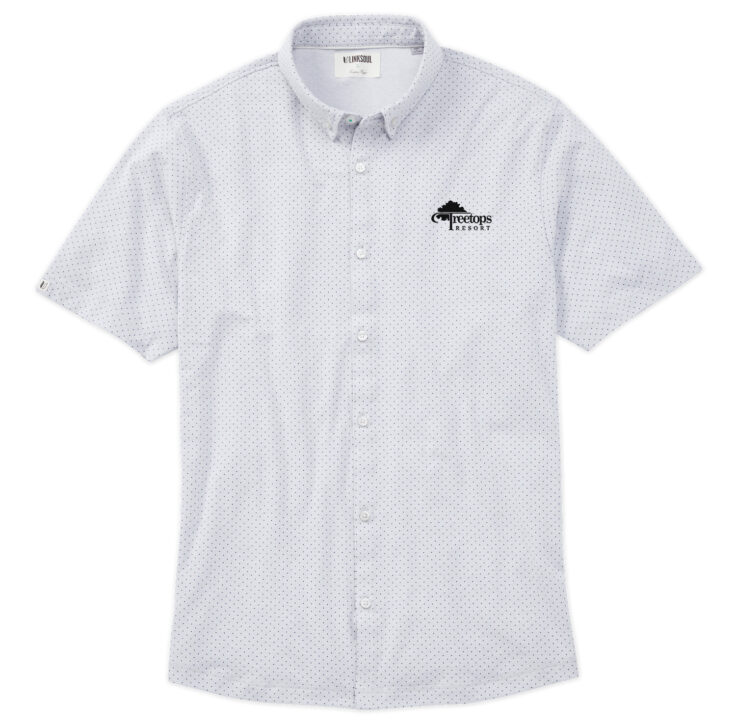 Men's Linksoul Anza Desert Dot Short Sleeve Button Down Shirt