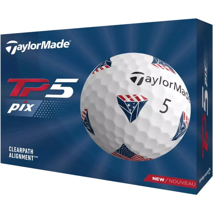 Taylormade TP5x Pix 2.0 USA Golf Balls