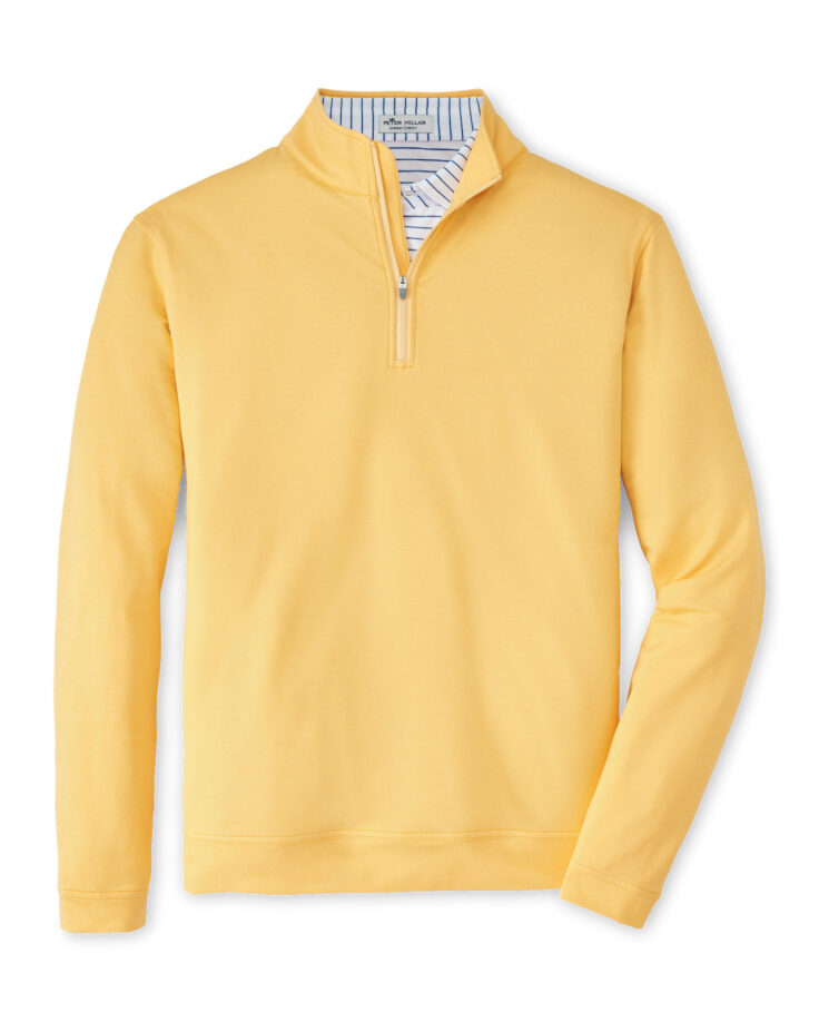 Men's Peter Millar Perth Mélange Performance Quarter-Zip