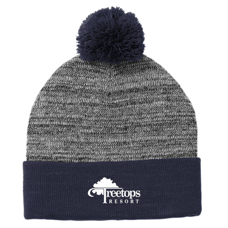 Sport-Tek Heather Pom Pom Beanie